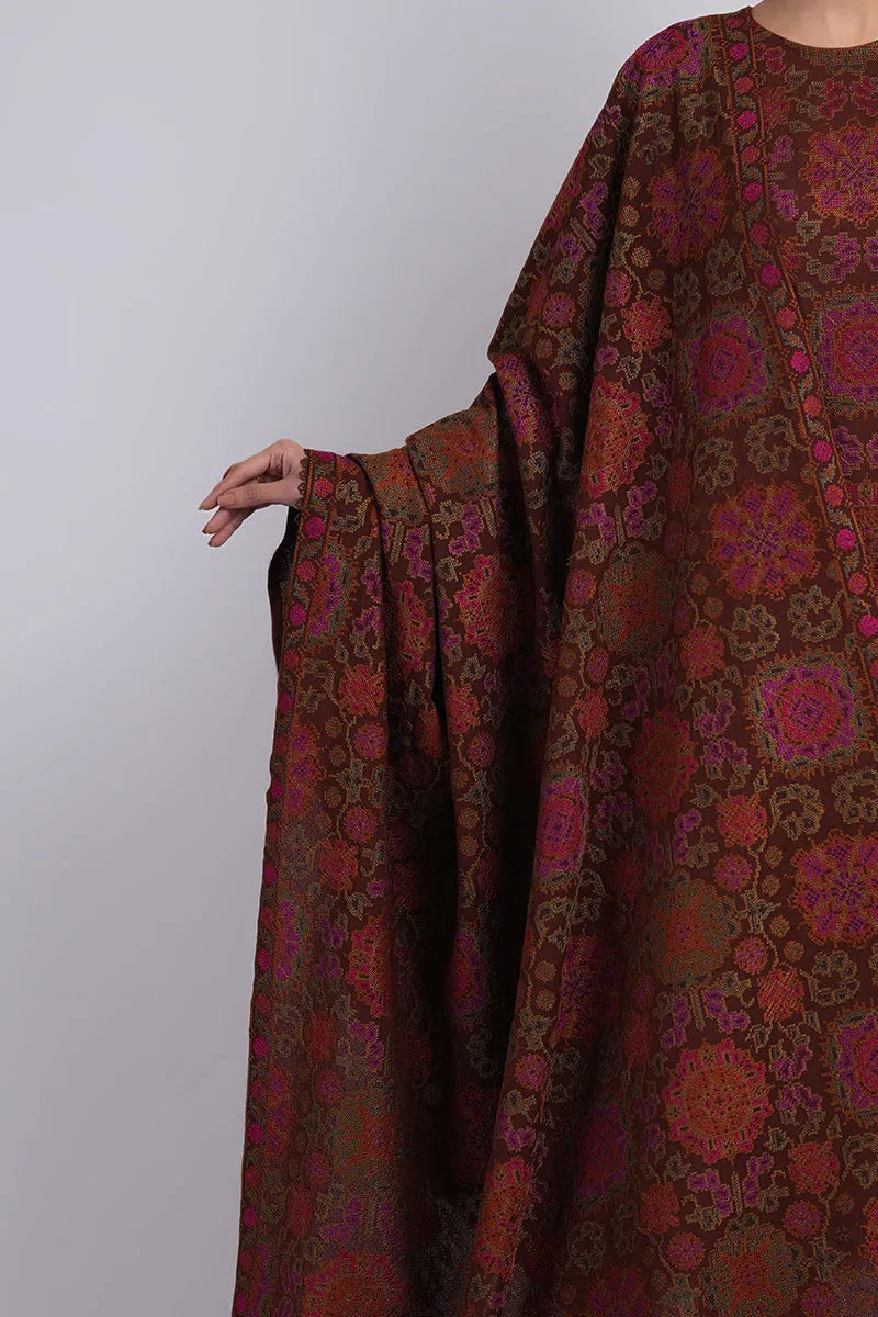 BAREEZE - UNSTITCHED 3PC DHANAK EMBROIDERED WITH DHANAK EMBROIDERED SHAWL