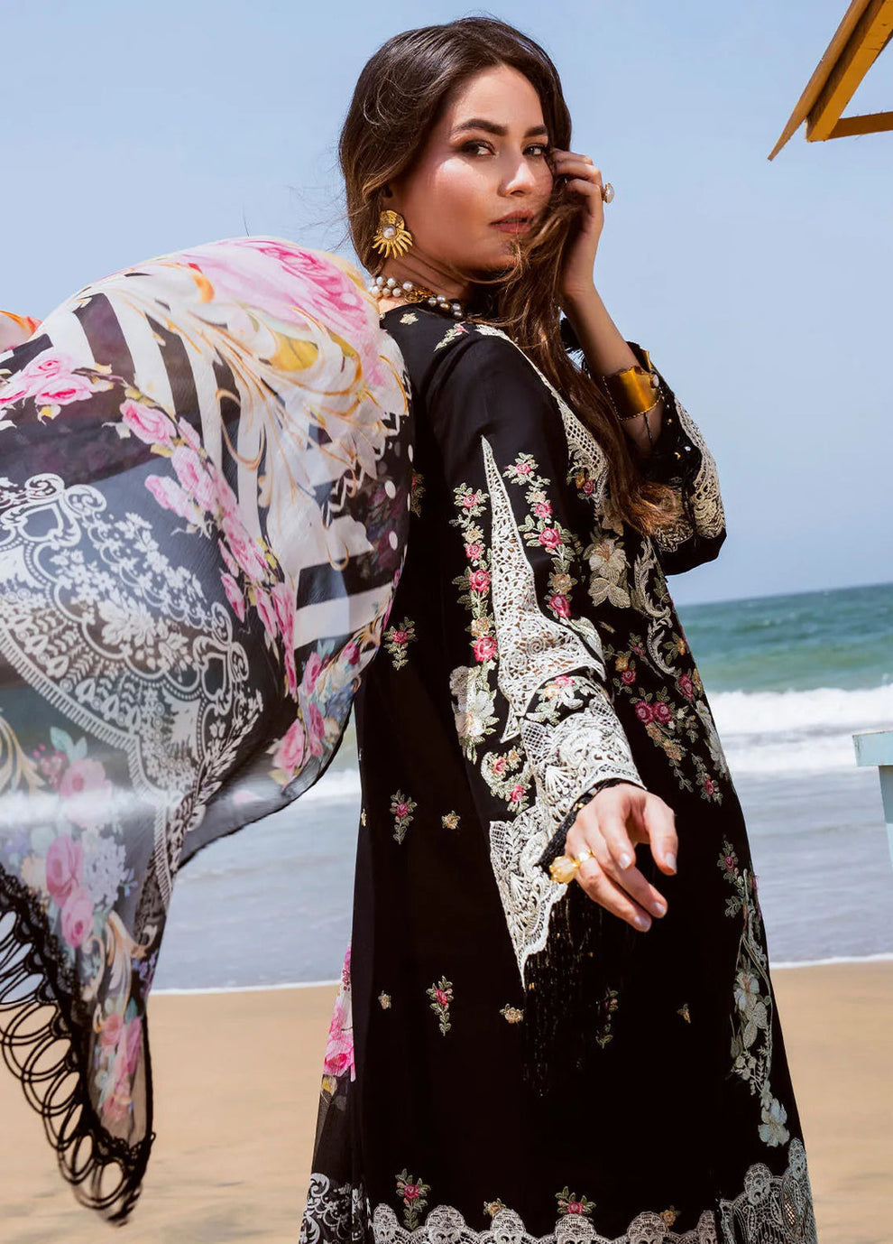 ELAF LUXURY WINTER UNSTITCHED DHANAK EMBROIDERED 3PC WITH COTRAI WOOL SHAWL