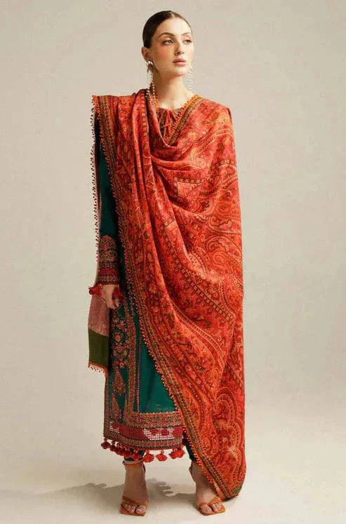 HUSSAIN REHAR LUXURY 3PCS HAVEY EMBROIDERY LAWN 90/88 COLLECTION