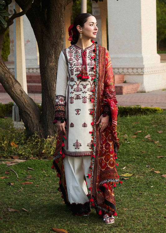 QALAMKAR-3PCS HAVEY SHAWL DHANAK COLLECTION