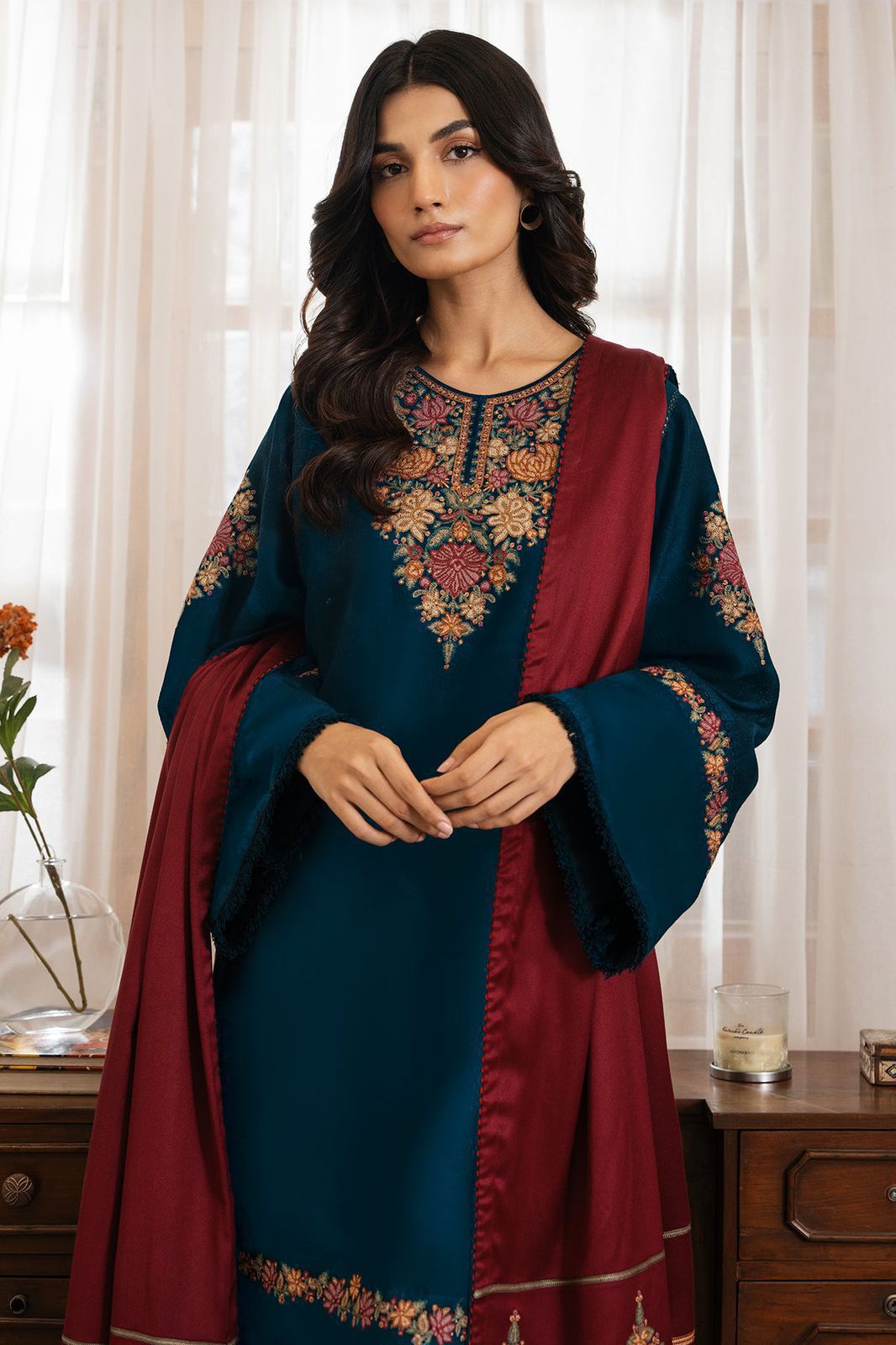 Jazmin MOST DEMANDING EDITION* *03PCS UNSTITCHED SUIT* *FABRIC Lawn90β88