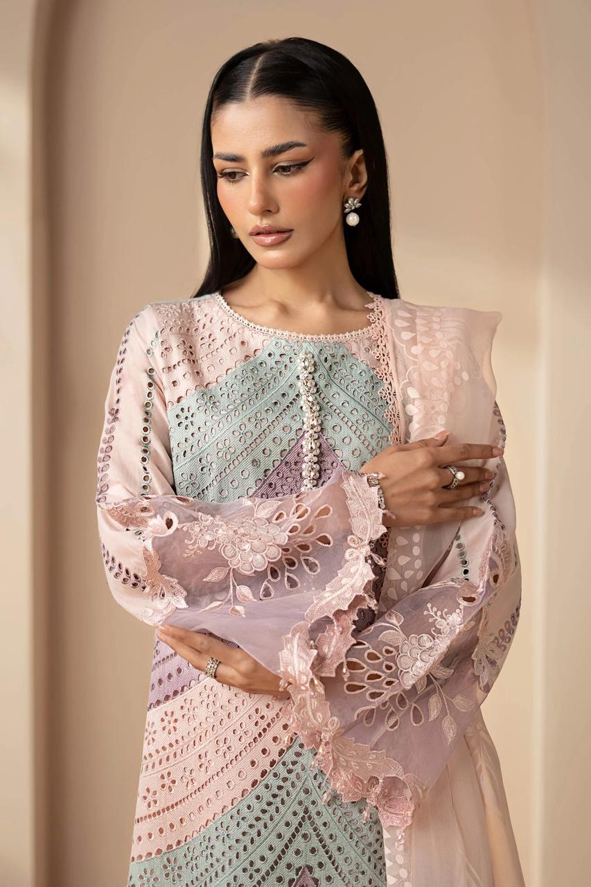 MARIA.B/HAVEY EMBROIDERED/3PC LUXURY LAWN