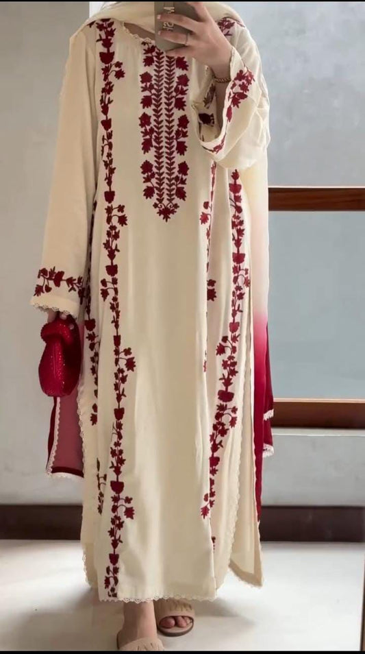 ALIZEH 3PC DHANAK EMBROIDERED COLLECTION