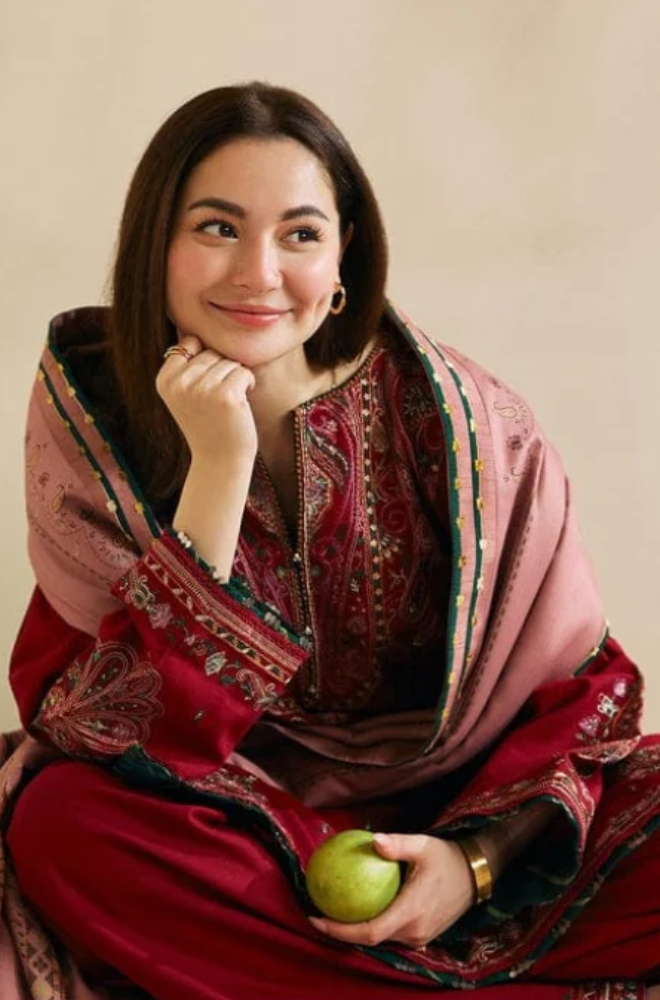 Embroidered Dhanak Unstitched 3PC Set |