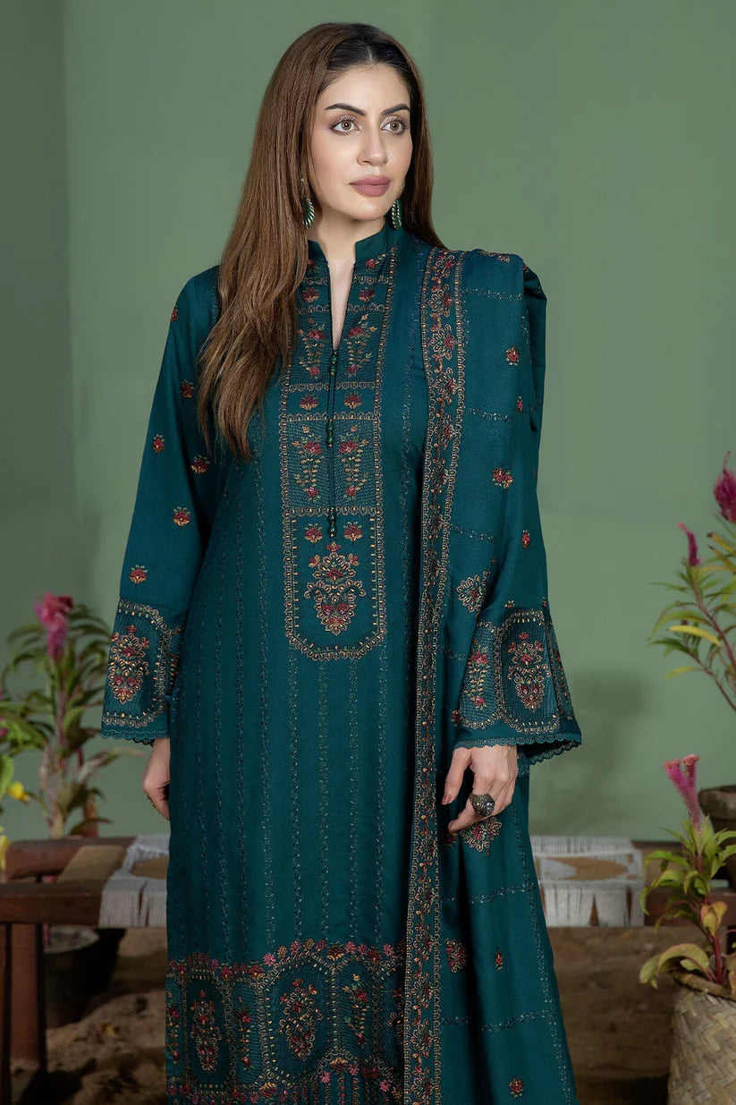 NOOR E FAJAR LAWN UNSTITCHED 3PC WITH LAWN EMBROIDERED READY TO WEAR DUPATTA