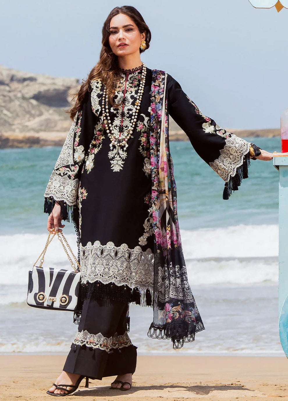 ELAF LUXURY WINTER UNSTITCHED DHANAK EMBROIDERED 3PC WITH COTRAI WOOL SHAWL