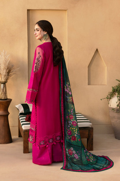 Saira Rizwan Unstitched lawn 90/70 Embroidered 3PC With Printed Bana dora