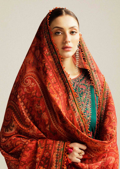 HUSSAIN REHAR LUXURY 3PCS HAVEY EMBROIDERY LAWN 90/88 COLLECTION