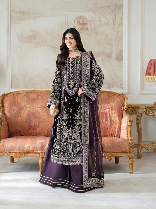 Aneelas Luxury HAVEY VELVET 3PCS WINTER UNSTITCHED COLLECTION