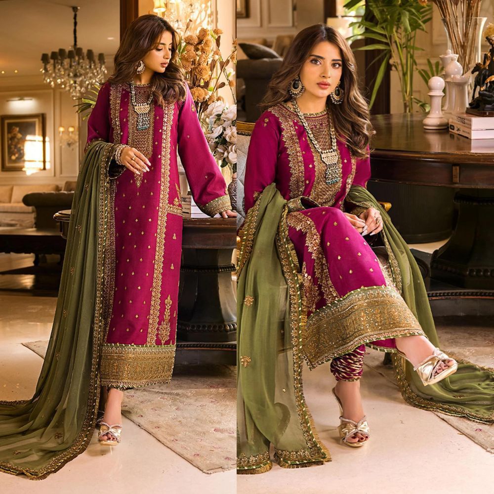 ASIM JOFA LUXURY 3PCS LAWN EMBROIDERED UNSTITCHED COLLECTION