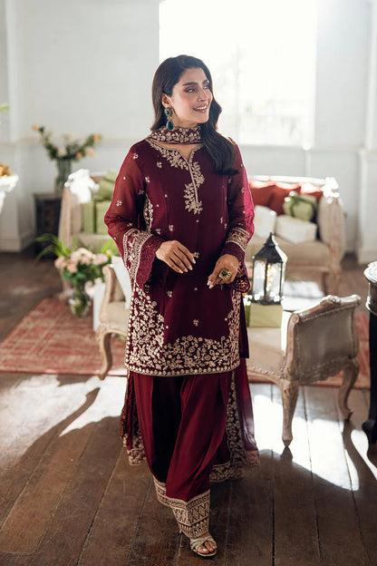 Azure Unstitched lawn Embroidered 3pc with lawn Embroidered Cut-work Ready To Wear Shawl