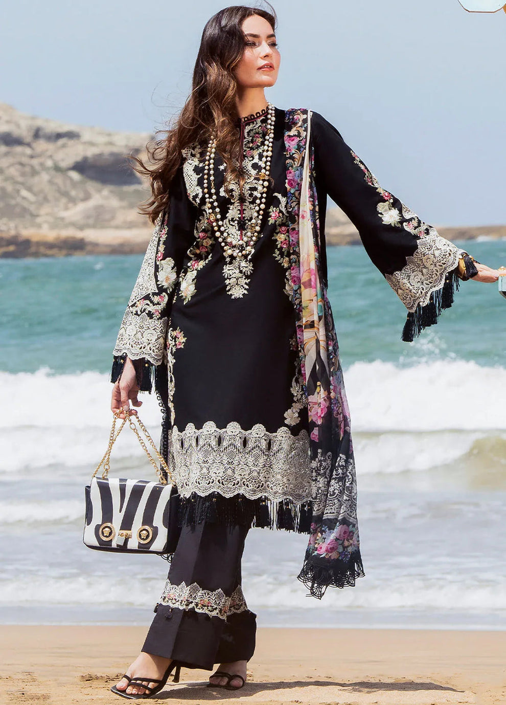 ELAF LUXURY WINTER UNSTITCHED DHANAK EMBROIDERED 3PC WITH COTRAI WOOL SHAWL