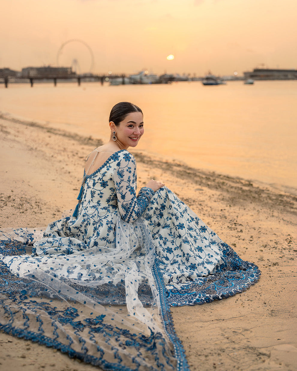 Faiza saqlain summer  collection hit  Code  e on Fine Quality Lawn with Chiffon  Emb Dopatta*