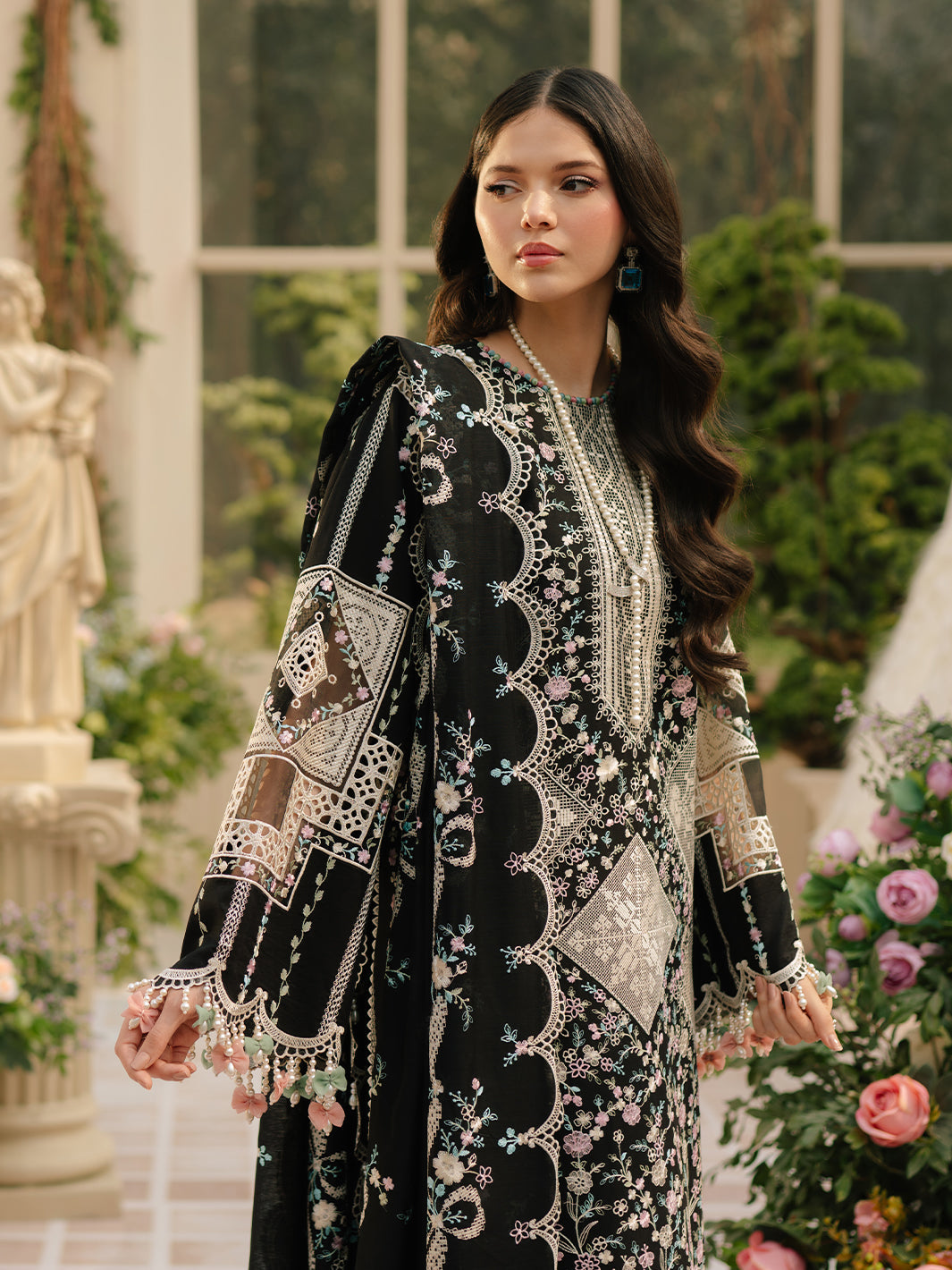 BIN ILYAS LUXURY LAWN 3PC UNSTITCHED 90/88 LAWN