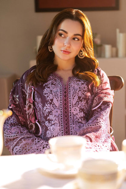 JADE-3PC DHANAK SEQUENCE EMBROIDERED SHIRT WITH COUTRAI PRINTED SHAWL & DHANAK TOUSER