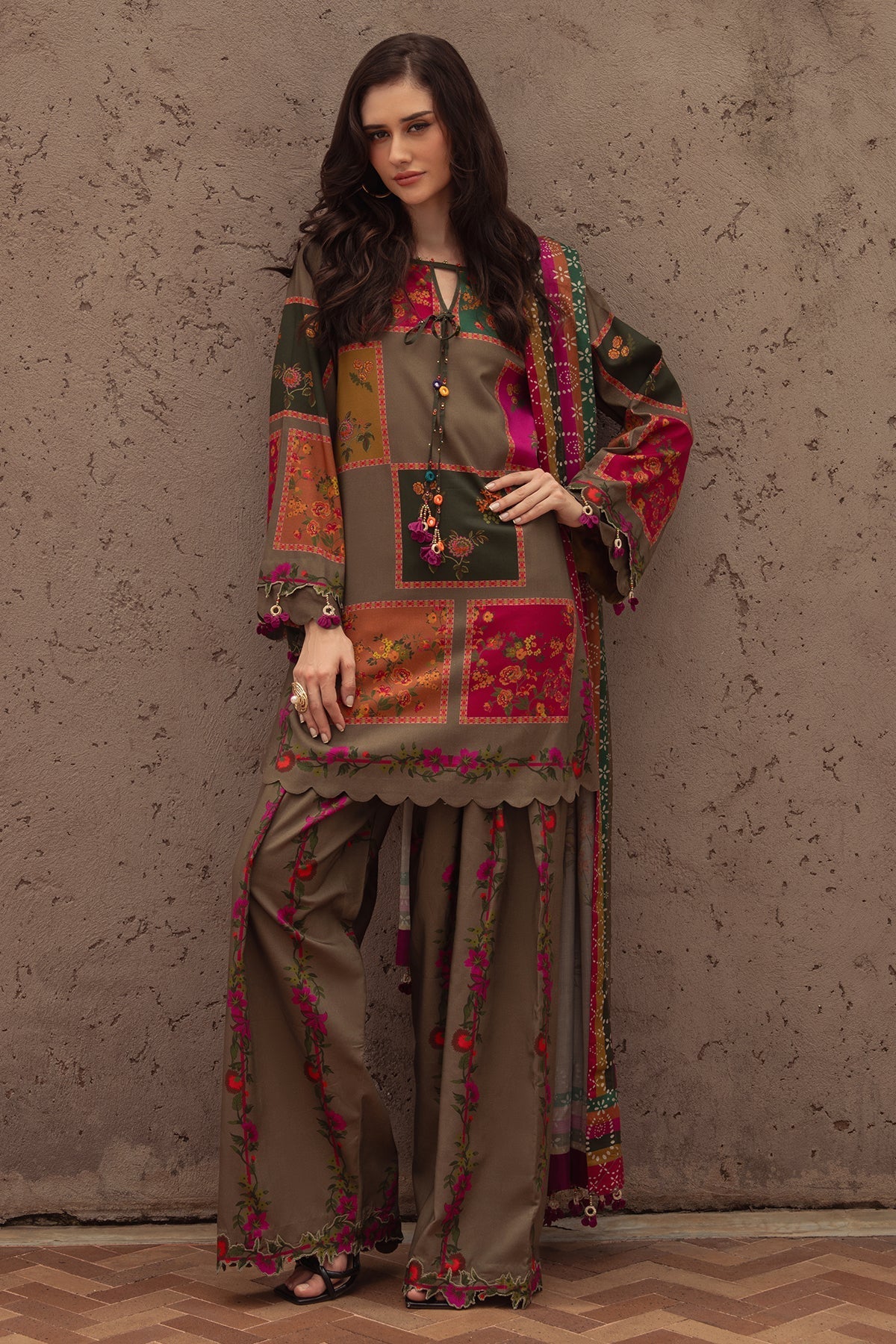 CHARIZMA LWAN 3PC PRINTED UNSTITCHED
