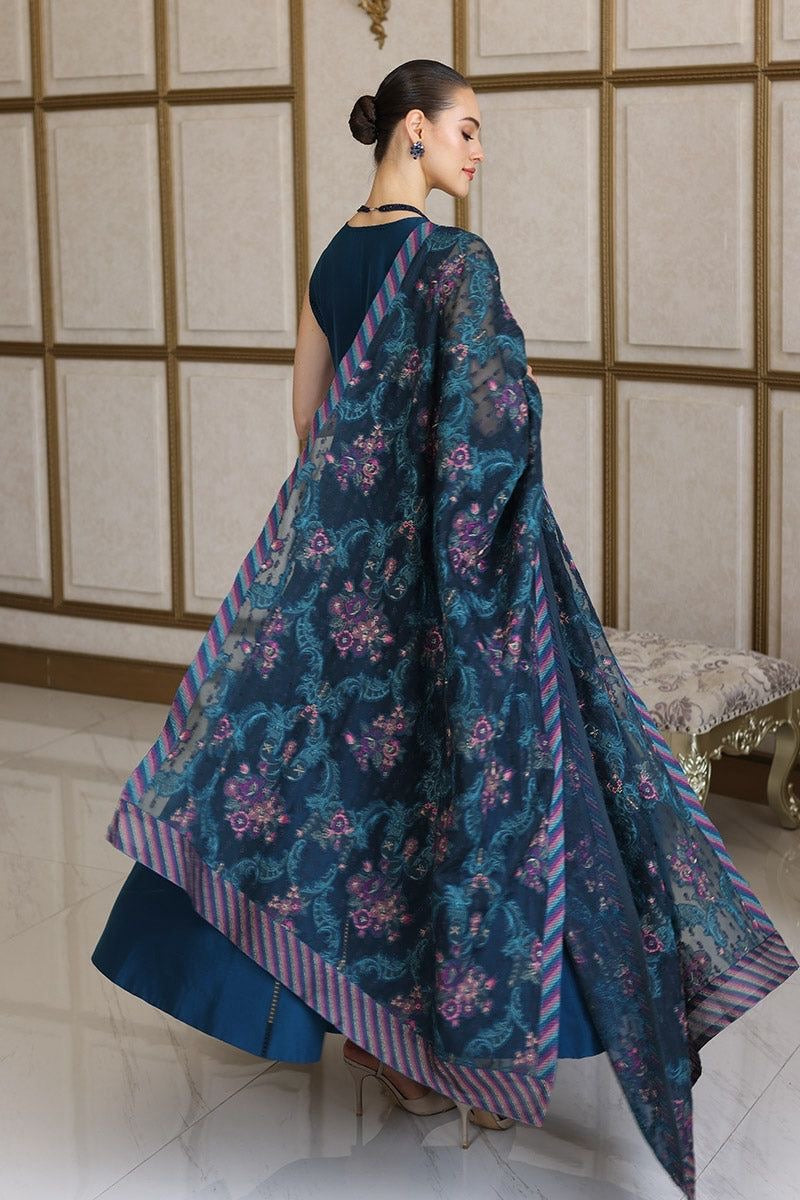 BAREEZE WINTER DHANAK 3PC UNSTITCHED WITH DHANAK HAVEY EMBROIDERED SHAWL