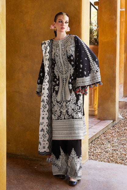 Hussain Rehar  3PC Unstitched Luxury LAWN Heavy Embroidered Suit
