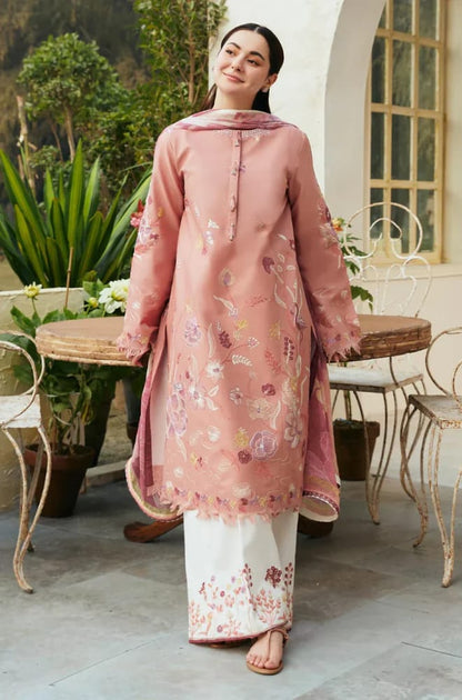 ZARA SHAHJAHAN 3PC LAWN EMBROIDERED UNSTITCHED COLLECTION