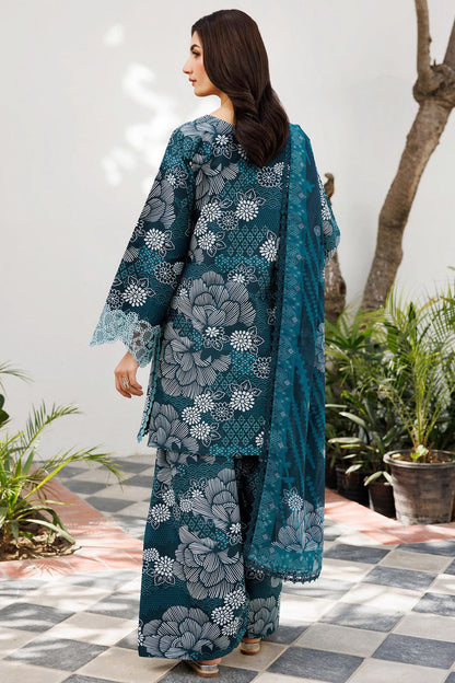 Baroque MOST DEMANDING EDITION* *03PCS UNSTITCHED SUIT* *FABRIC Digtal printed lawn90/88*