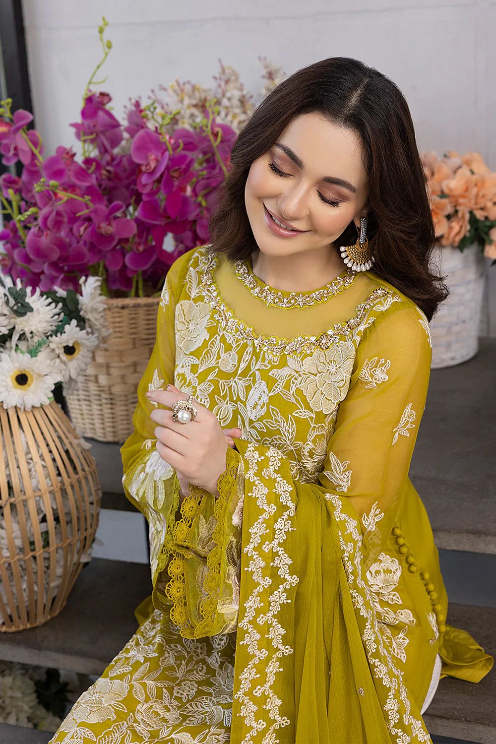AZURE 3PC LAWN CASUAL COLLECTION