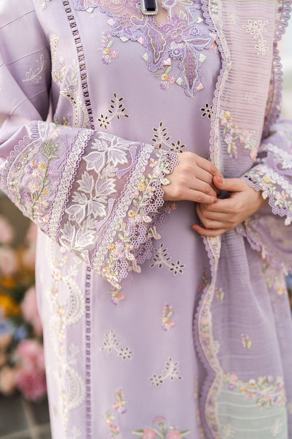 QALAMKAR-3PCS LAWN HAVEY EMBROIDERED UNSTITCHED COLLECTION