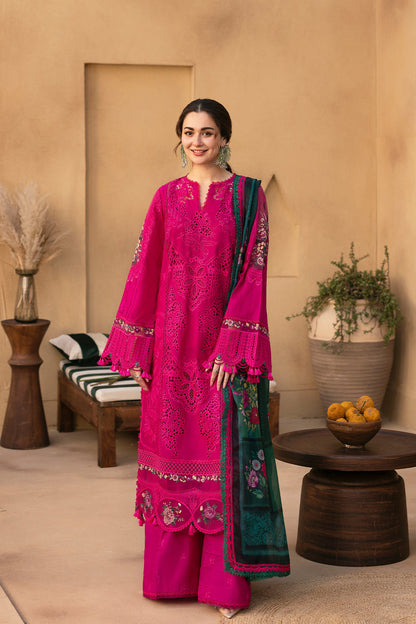 Saira Rizwan Unstitched lawn 90/70 Embroidered 3PC With Printed Bana dora