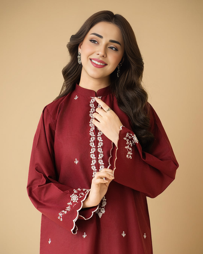 PEZWAAN | BERRY 2PC | LAWN UNSTITCHED EMBROIDERED SET