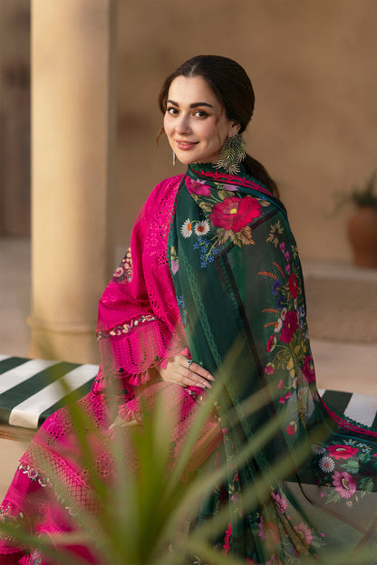 Saira Rizwan Unstitched lawn 90/70 Embroidered 3PC With Printed Bana dora
