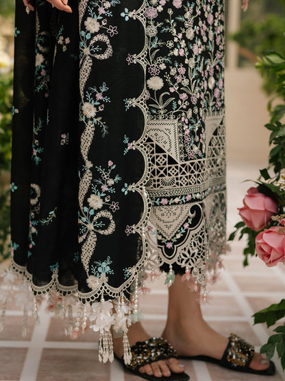 BIN ILYAS LUXURY LAWN 3PC UNSTITCHED 90/88 LAWN