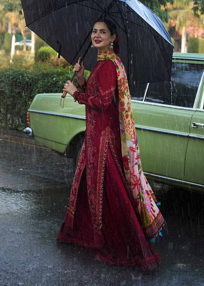 HUSSAIN REHAR LUXURY 3PCS HAVEY EMBROIDERY UNSTITCHED COLLECTION