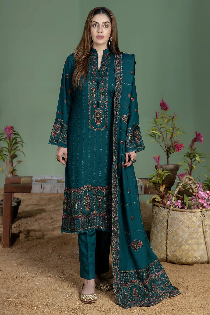NOOR E FAJAR LAWN UNSTITCHED 3PC WITH LAWN  EMBROIDERED  READY TO WEAR DUPATTA