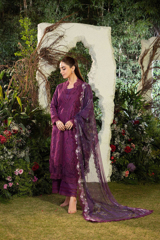 Sobia Nazir DHANAK EMBROIDERED WINTER 3PC WITH Printed Shawl