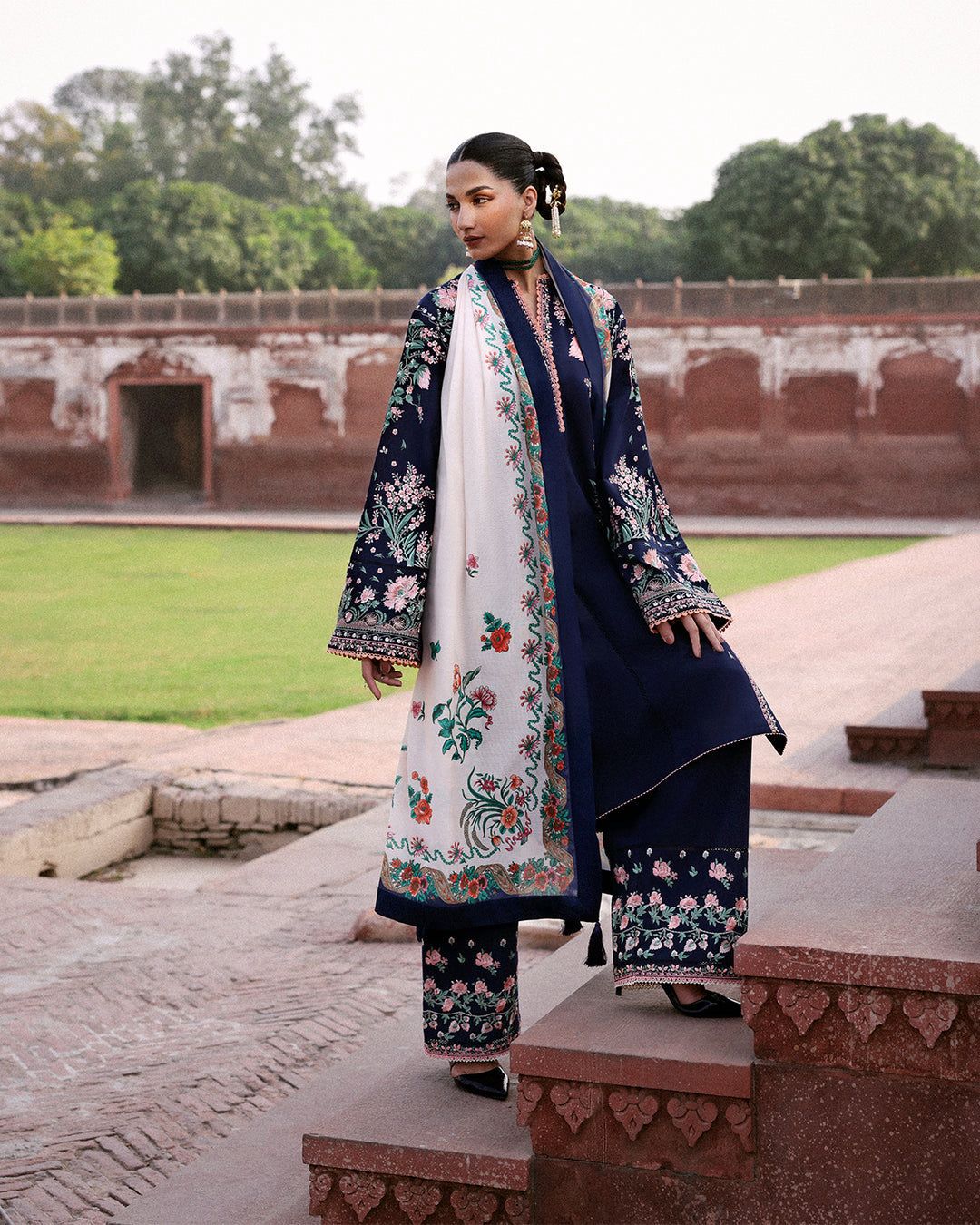 QALAMKAR-3PCS LUXURY UNSTITCHED ✨️ COLLECTION