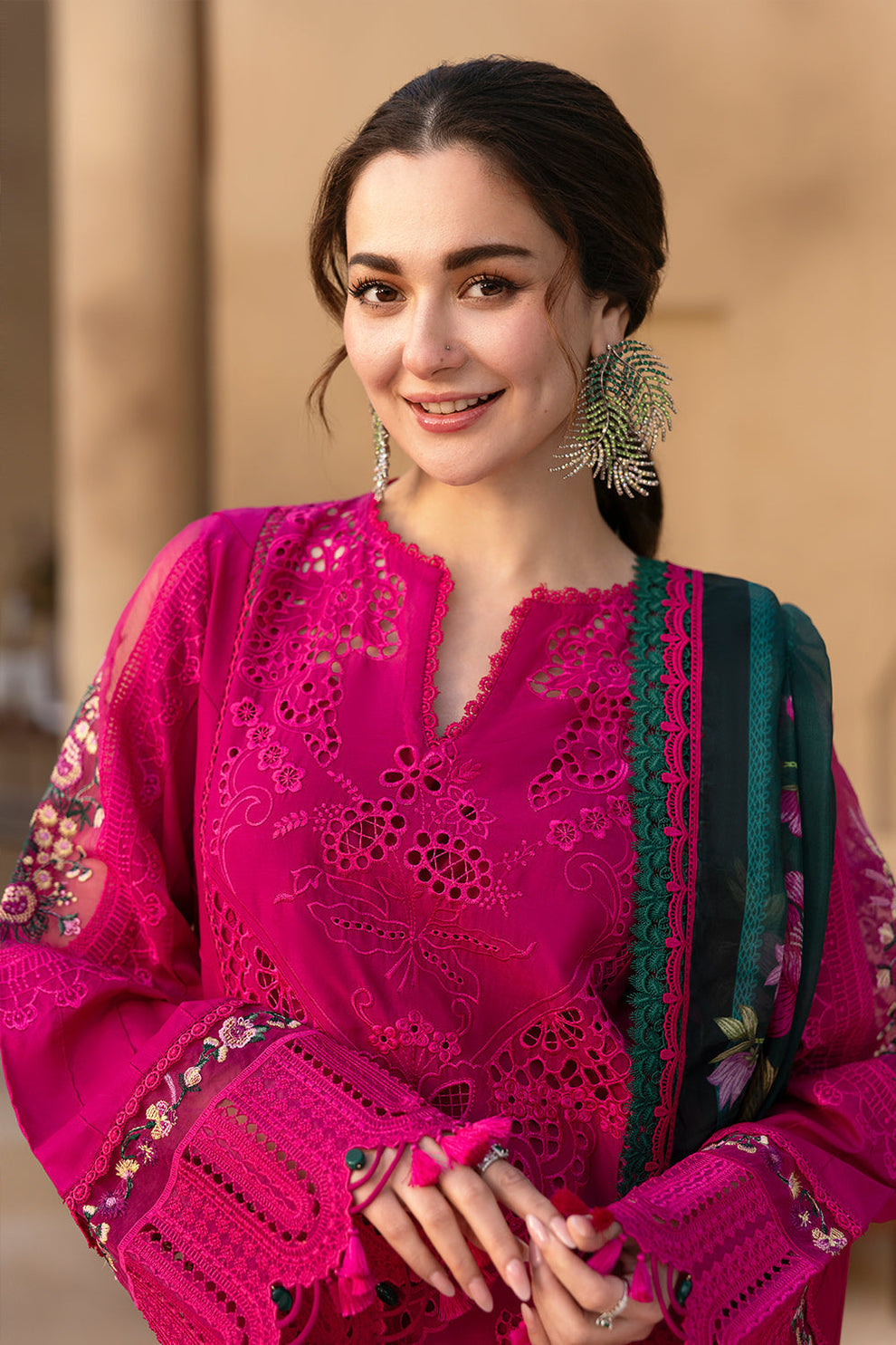 Saira Rizwan Unstitched lawn 90/70 Embroidered 3PC With Printed Bana dora