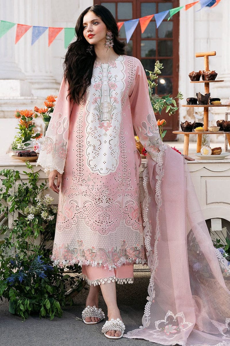BIN ILYAS LUXURY 3PCS LAWN EMBROIDERED UNSTITCHED