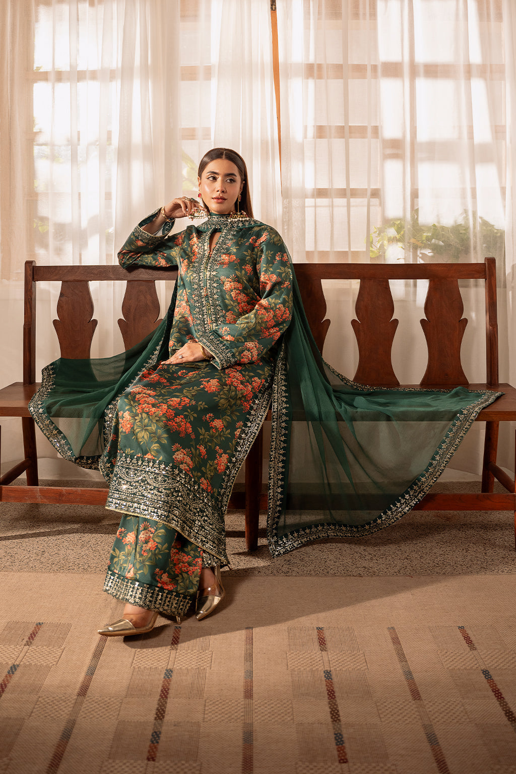 SHEENORA | OMAVI | UNSTITCHED SUMMER LAWN 3PC