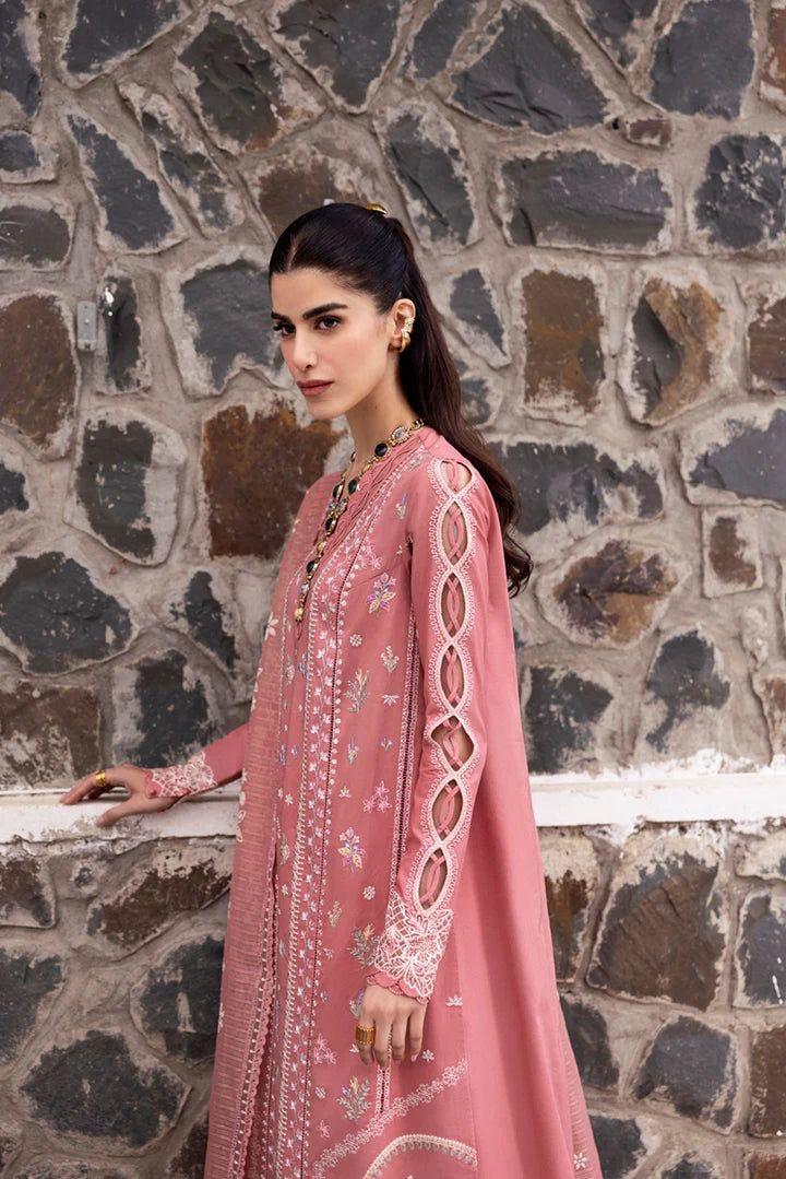 QALAMQAR 3PC LAWN EMBROIDERED UNSTITCHED SUMMER