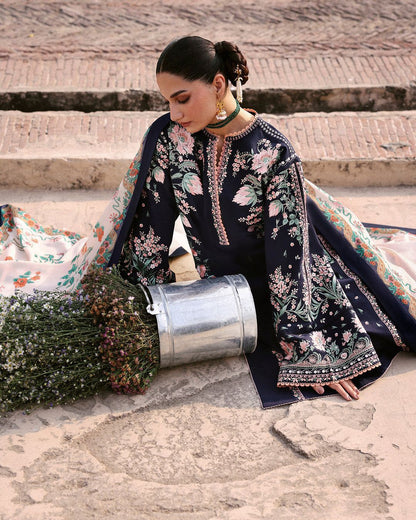 QALAMKAR-3PCS LUXURY UNSTITCHED ✨️ COLLECTION