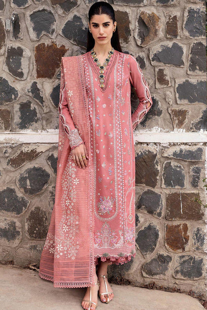 QALAMQAR 3PC LAWN EMBROIDERED UNSTITCHED SUMMER