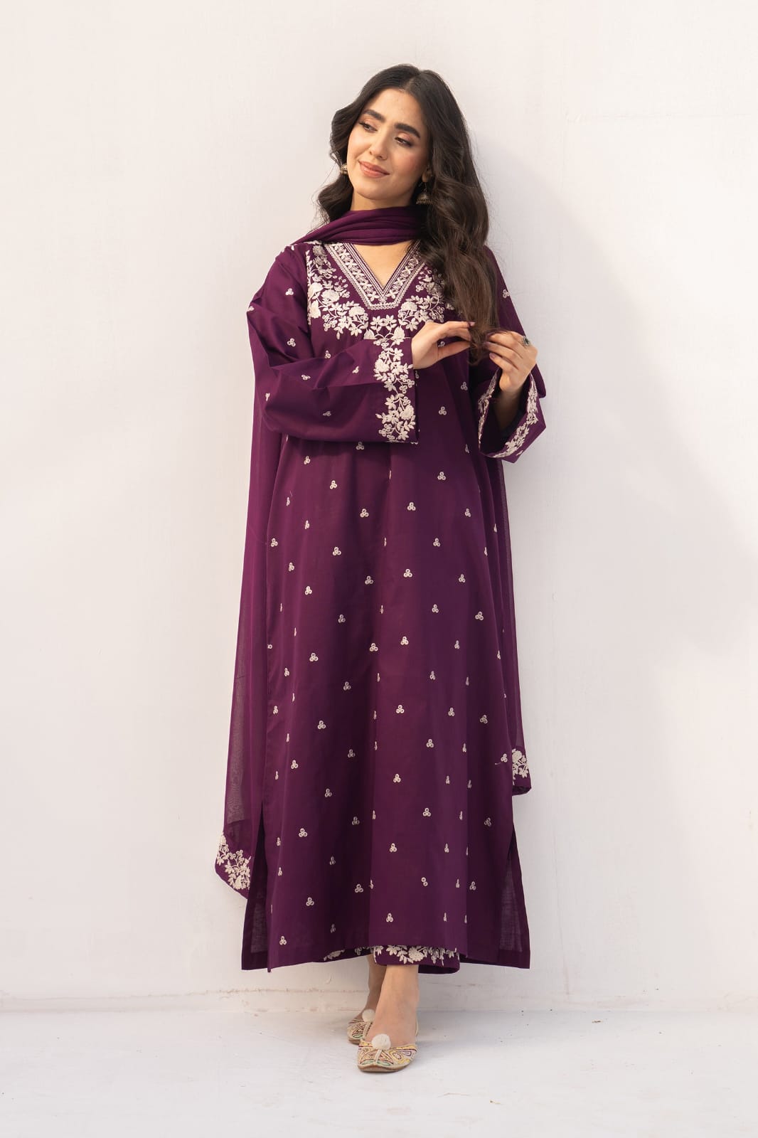PEZWAN 3PC CASUL EMBROIDERED UNSTITCHED COLLECTION