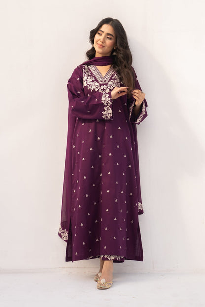 PEZWAN 3PC CASUL EMBROIDERED UNSTITCHED COLLECTION
