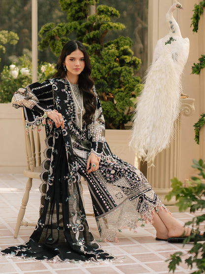 BIN ILYAS LUXURY LAWN 3PC UNSTITCHED 90/88 LAWN