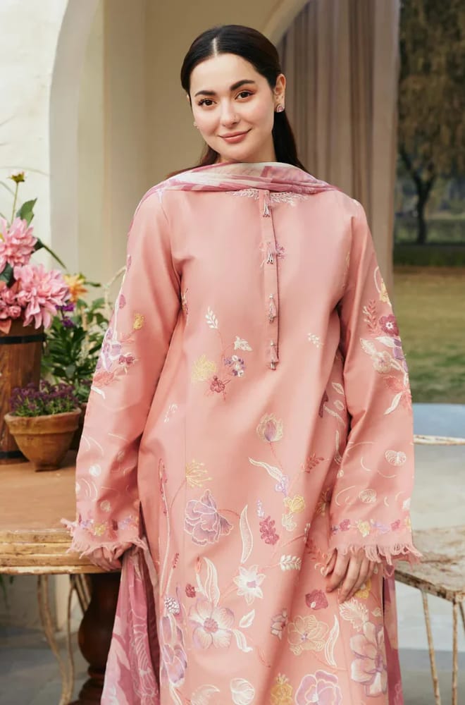 ZARA SHAHJAHAN 3PC LAWN EMBROIDERED UNSTITCHED COLLECTION