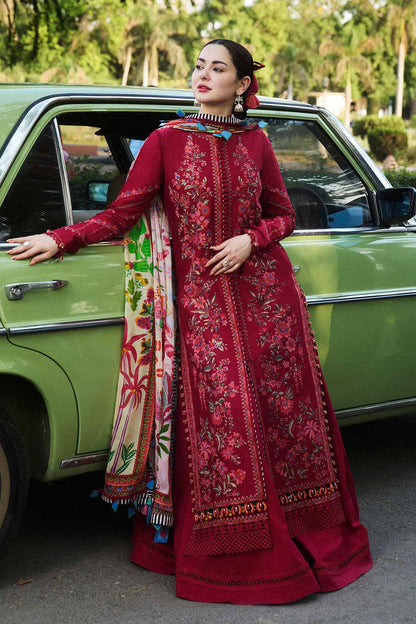 HUSSAIN REHAR LUXURY 3PCS HAVEY EMBROIDERY UNSTITCHED COLLECTION
