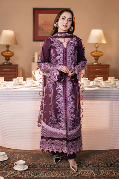 JADE-3PC DHANAK SEQUENCE EMBROIDERED SHIRT WITH COUTRAI PRINTED SHAWL & DHANAK TOUSER