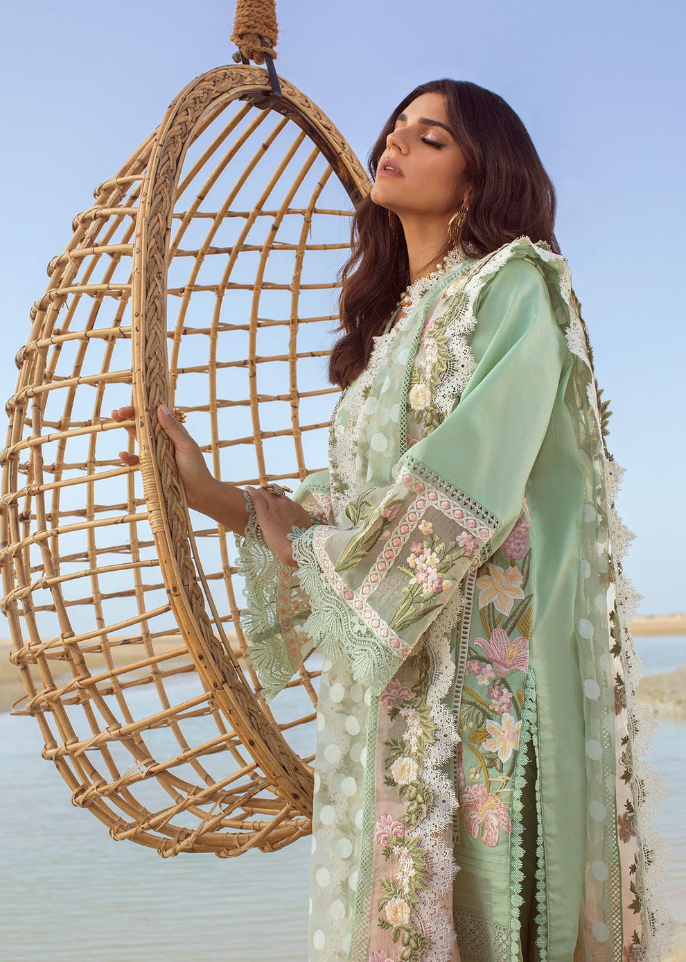 CRIMSON LUXURY UNSTITCHED NEW ARRIVAL `EID COLLECTION`