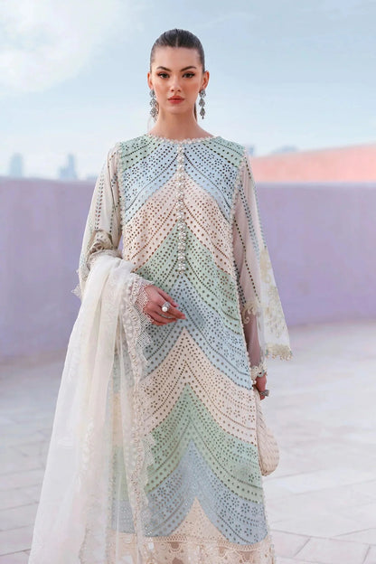 MARIA.B/HAVEY EMBROIDERED/3PC LUXURY LAWN