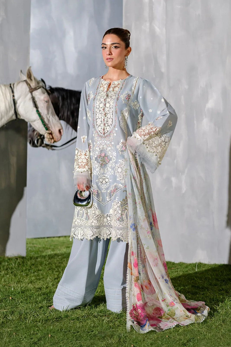 ELAF 2026 LAWN LUXURY 3PCS EMBROIDERED UNSTITCHED COLLECTION