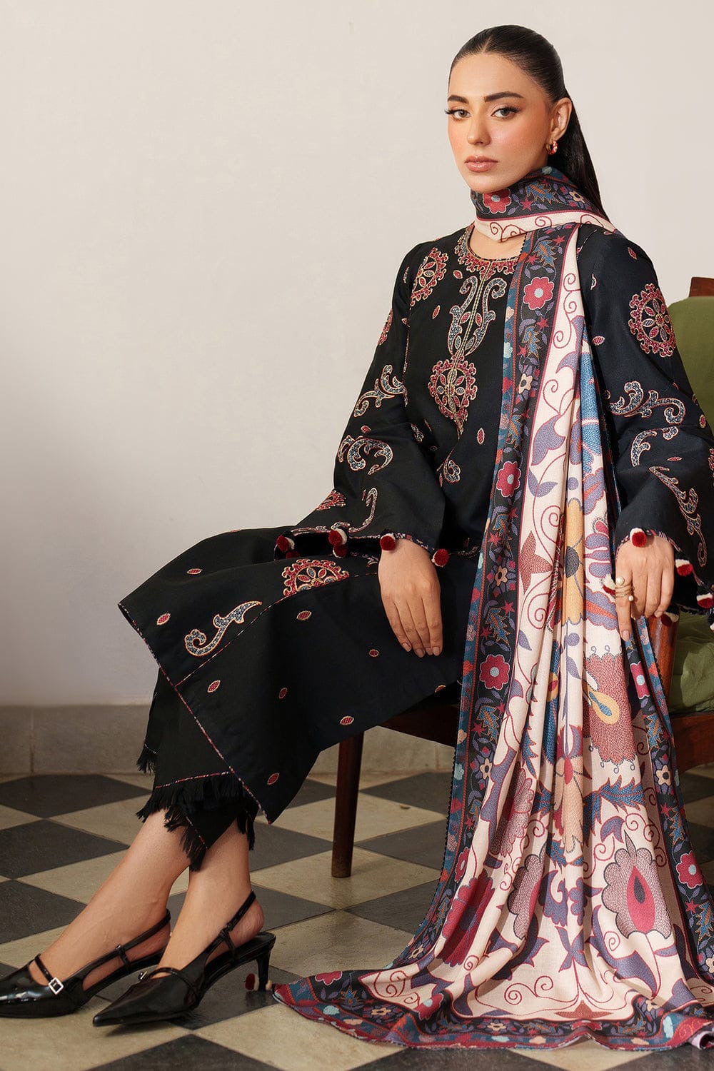 JAZMINE WINTER DHANAK 3PC UNSTITCHED COLLECTION